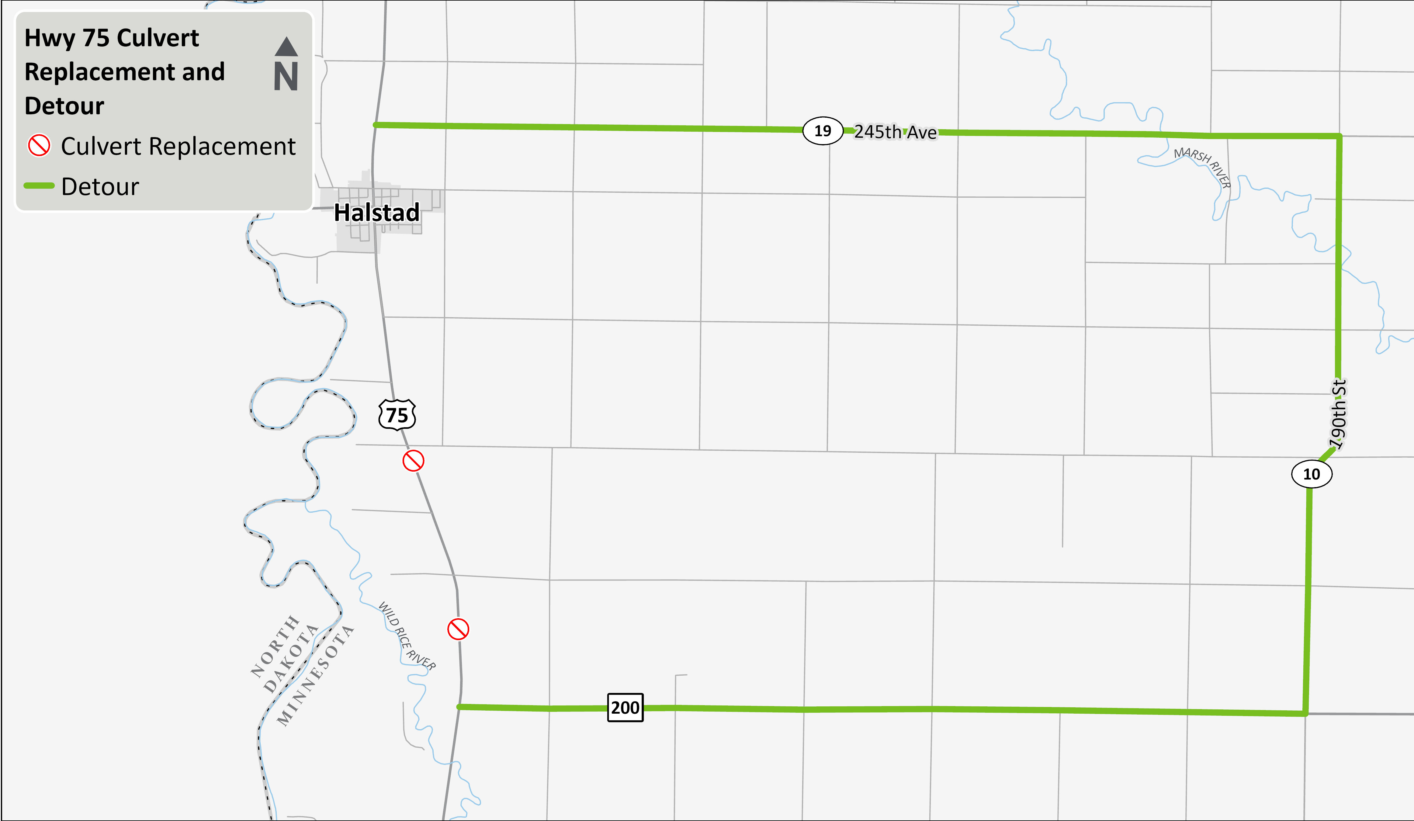 detour map